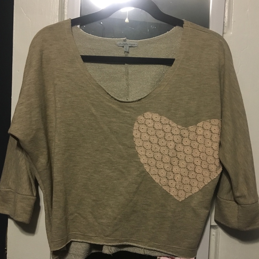 Cropped sweater top